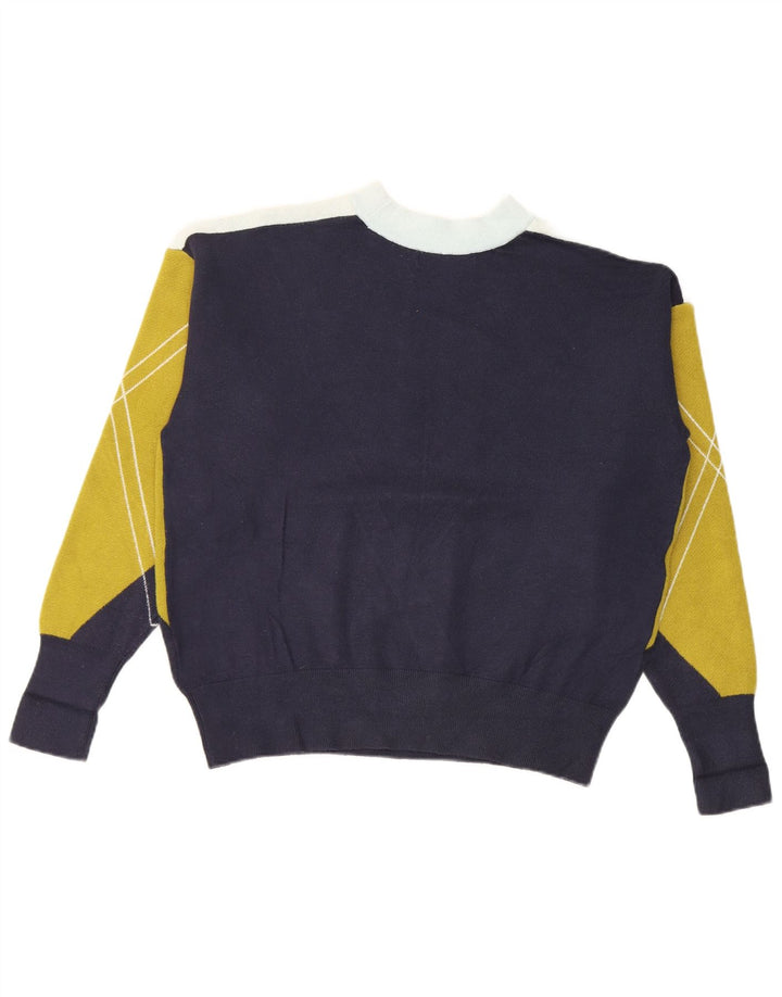 Pulover pentru femei Marks & Spencer cu decolteu triplu UK 14 Medium Bleumarin