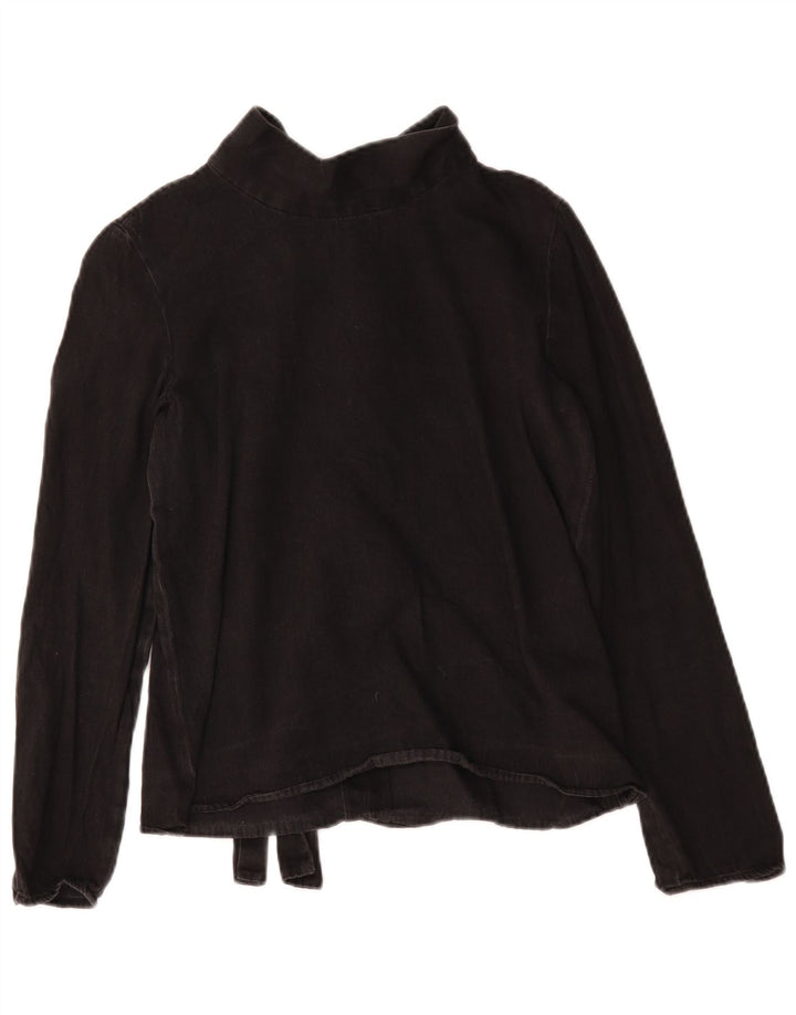 Cos Bluză cu mânecă lungă pentru femei Top EU 36 Small Black Bumbac