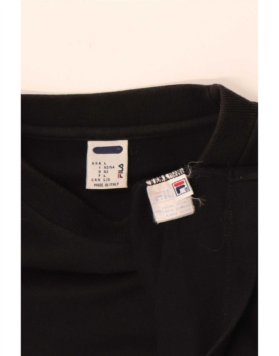 Tricou Bărbați Fila Top Mare Bumbac Negru