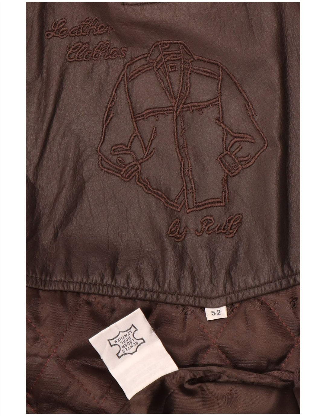 Jachetă din piele vintage pentru bărbați IT 52 XL din piele maro