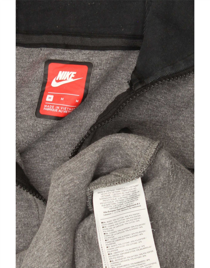 Pulover Nike pentru bărbați, cu fermoar, bumbac, gri mediu