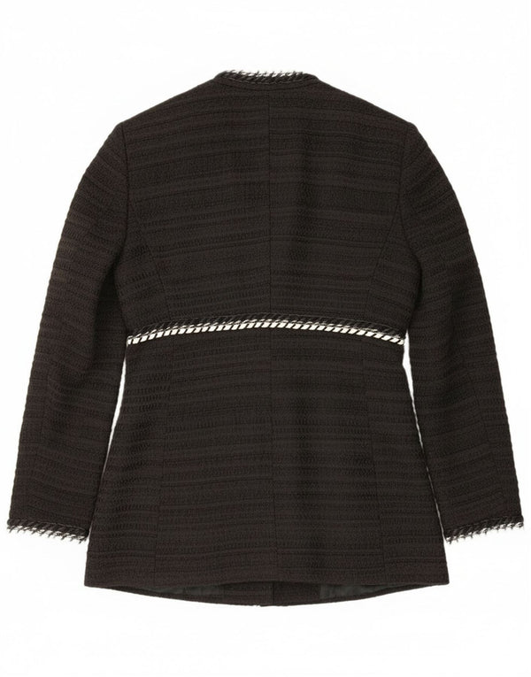 Jachetă Blazer deschisă pentru femei Zara UK 14 Large Black