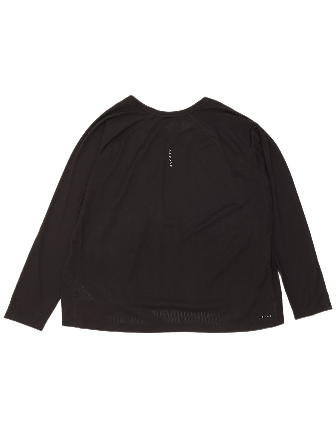 Nike pentru femei Dri Fit Top cu mânecă lungă UK 22 3XL Negru Poliester