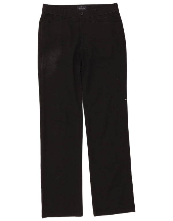 Trussardi Pantaloni drepti pentru bărbați IT 50 Large W32 L34 Poliester negru