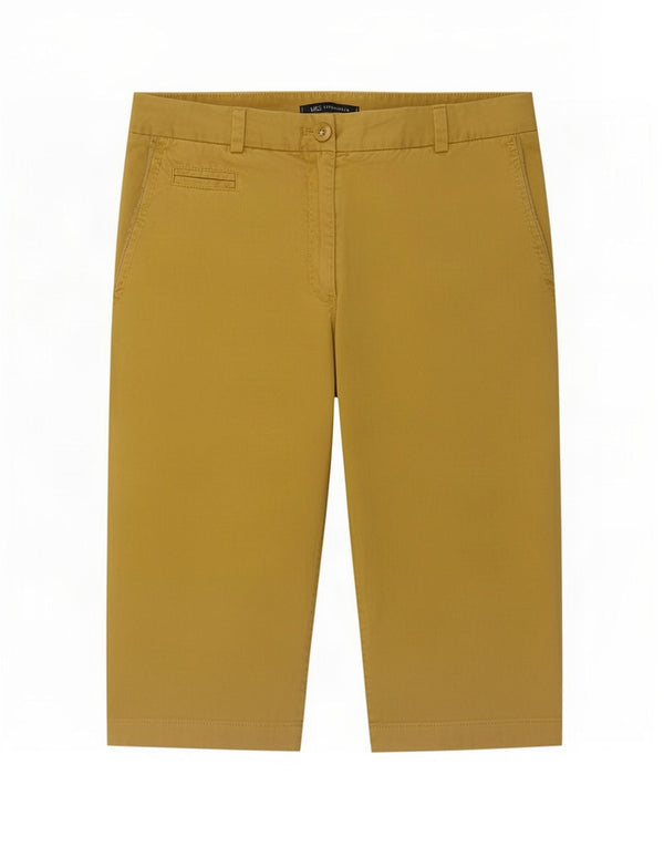 Pantaloni scurti chino pentru femei Marks & Spencer UK 10 Small W30 Bumbac galben