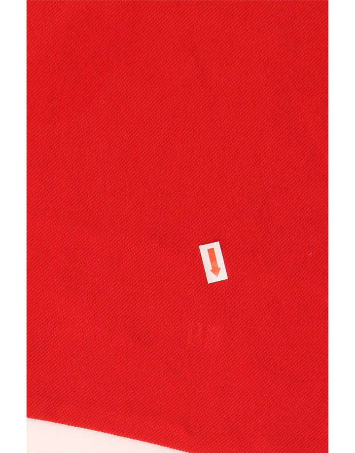 Tricou polo cu mânecă lungă pentru bărbați LACOSTE Mărimea 3 Bumbac roșu mic