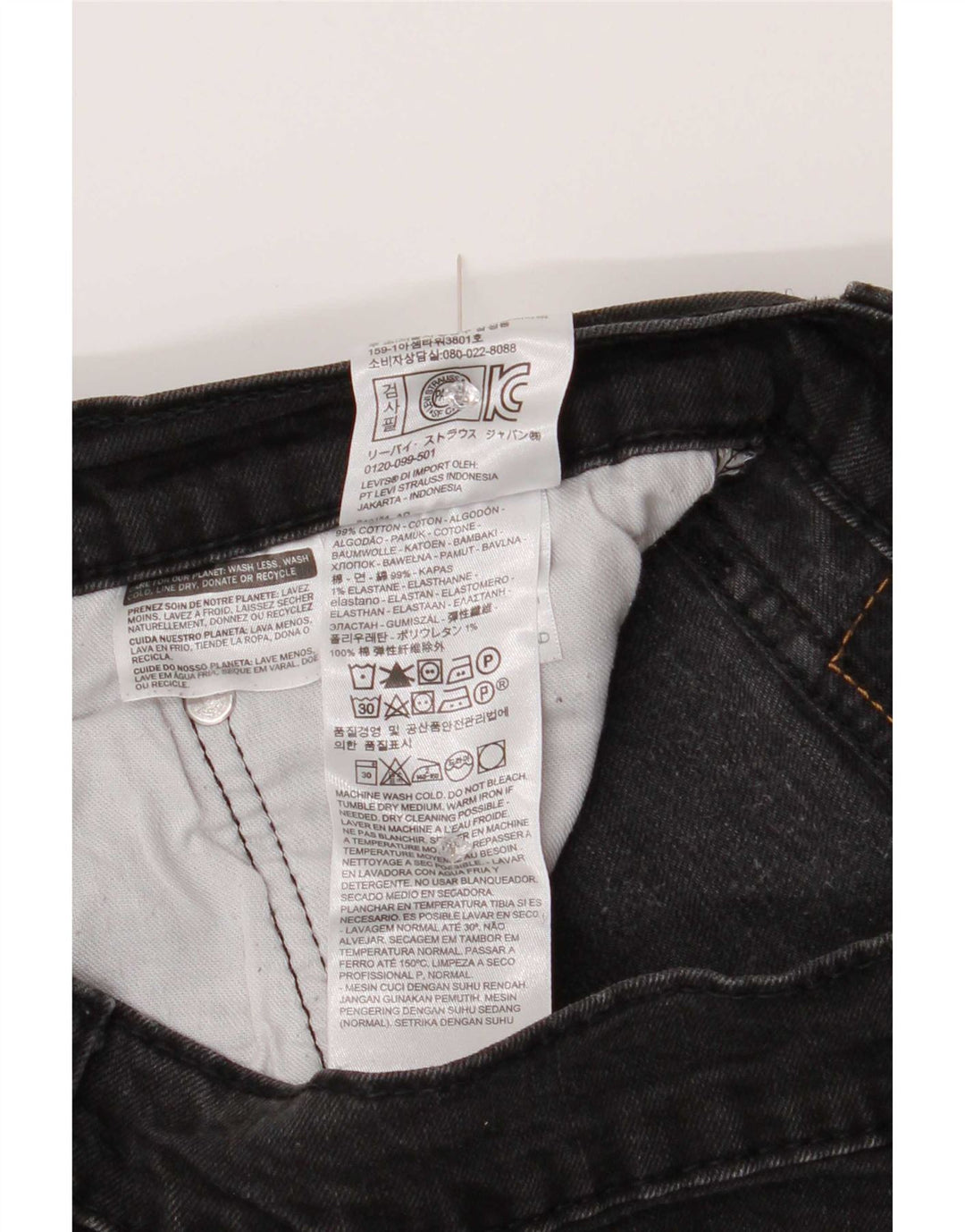 Blugi conici pentru bărbați Levi's 502 W34 L29 bumbac gri