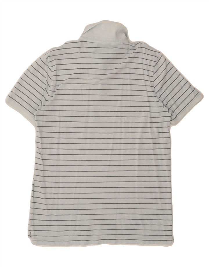 CAMEL ACTIVE Mens Polo Shirt Large Blue Striped Cotton Vintage Camel Active and Second-Hand Camel Active from Messina Hembry 