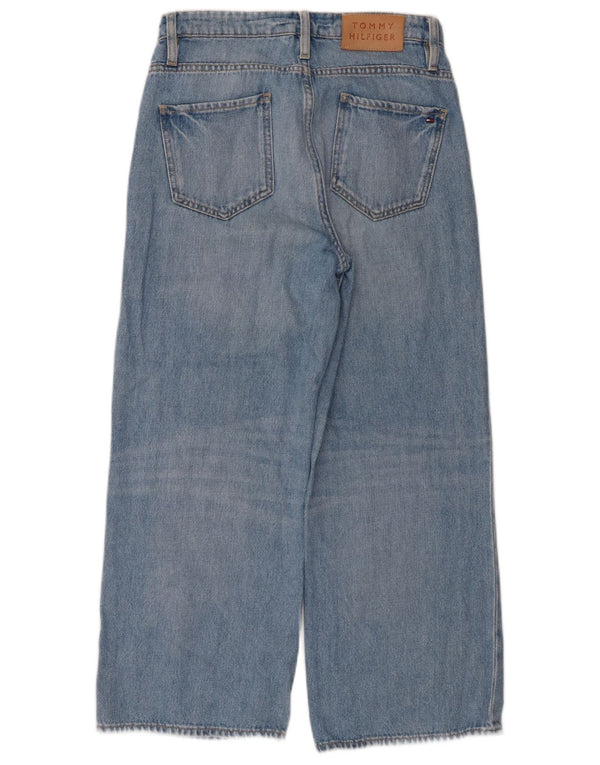 Blugi cropped conici Tommy Hilfiger pentru femei Gramercy, cu ajustare largi, W28 L25, albastru