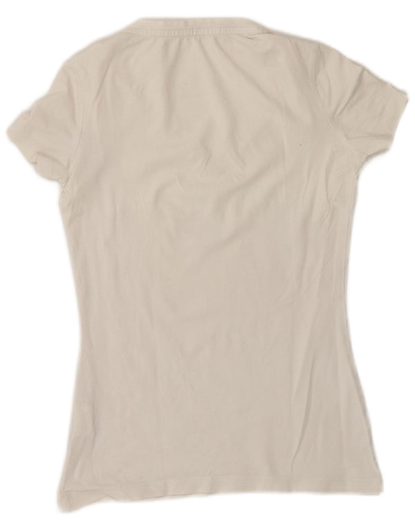 Tricou grafic pentru femei Calvin Klein Jeans Top UK 6 XS Bumbac alb