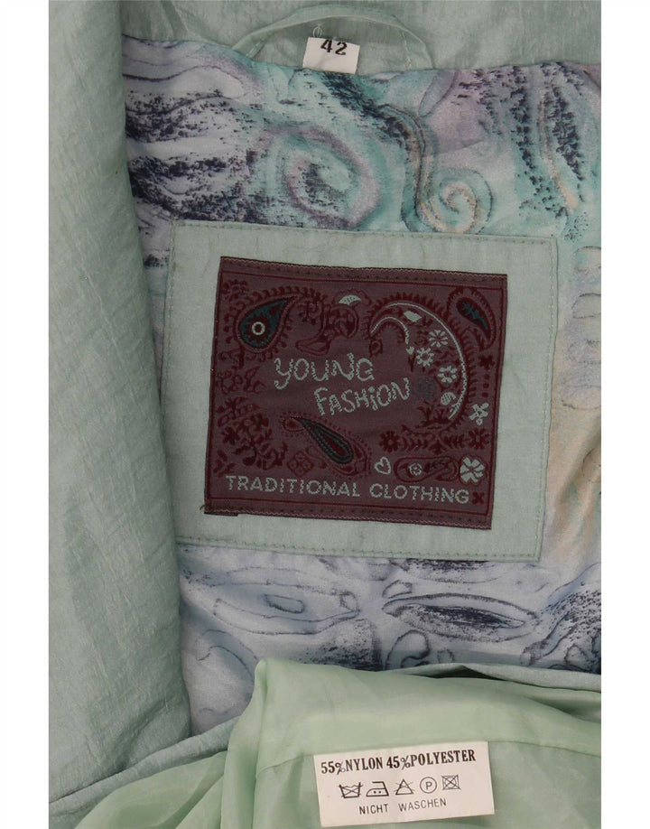 Palton supradimensionat pentru femei vintage EU 42 nailon verde mare