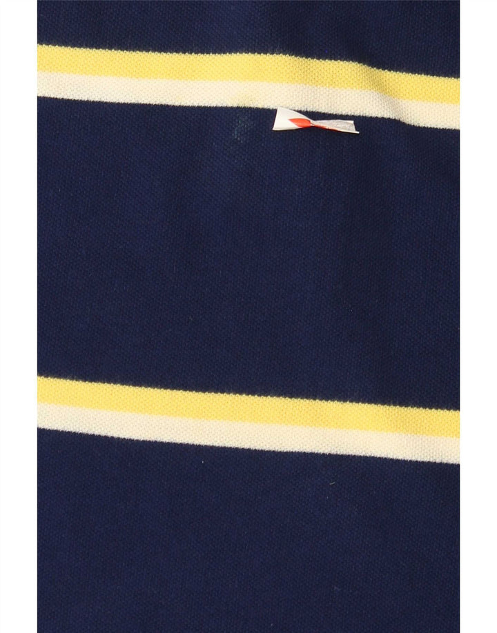 Cămașă polo pentru bărbați Chaps, mare, albastru, bumbac cu dungi