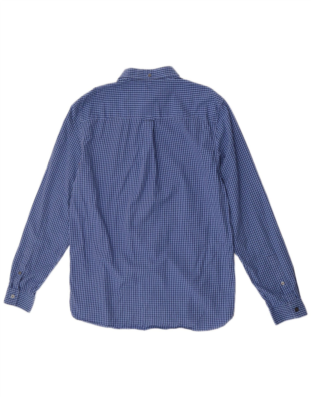 Cămașă pentru bărbați Lyle & Scott, din bumbac vichy albastru mediu