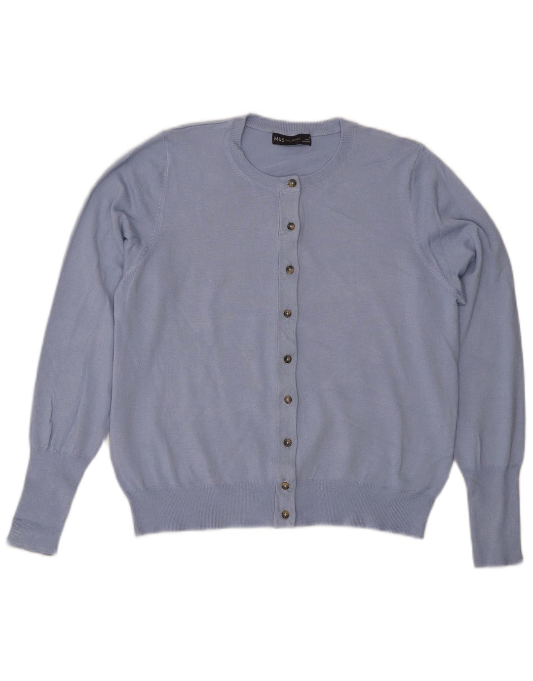 Pulover cardigan pentru femei Marks & Spencer UK 16 mare, albastru, viscoză