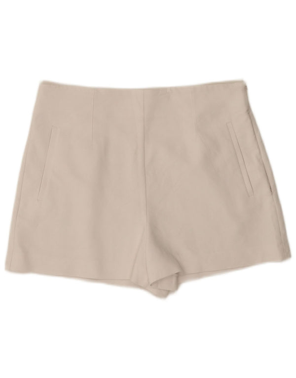 Pantaloni de damă Zara cu talie înaltă, XL W32, bumbac alb