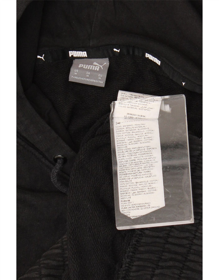Pulover supradimensionat pentru femei PUMA UK 14, bumbac mediu negru
