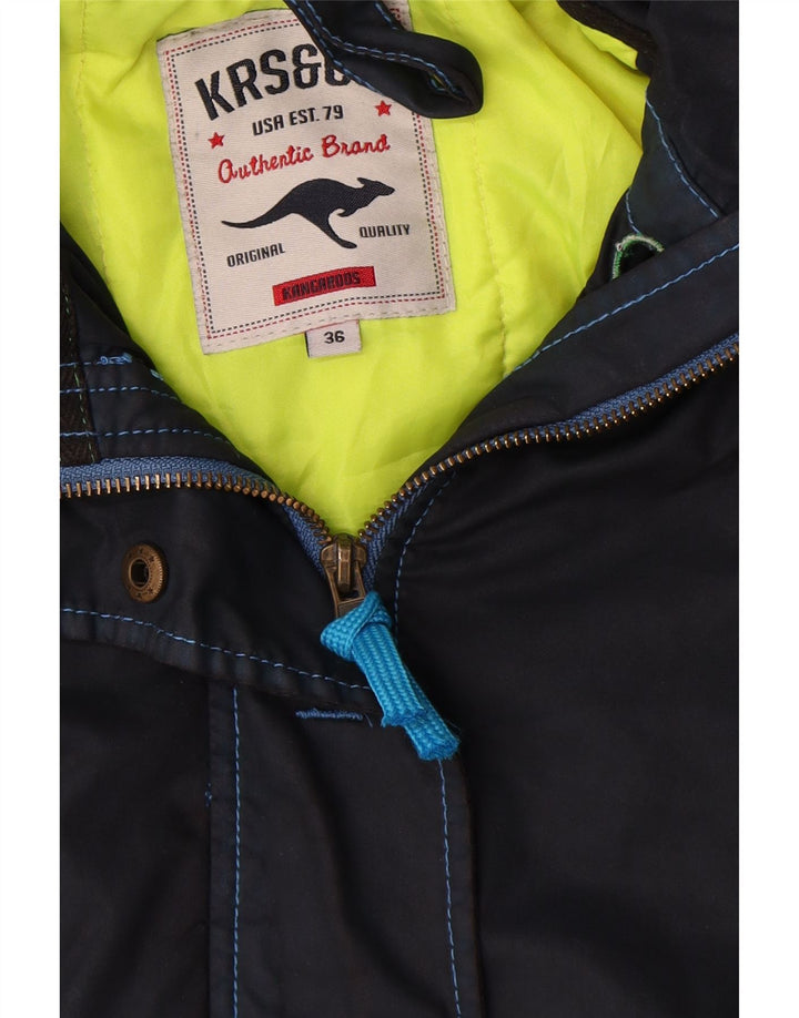 Jachetă parka cu glugă pentru femei Kangaroos EU 36 Mic Bleumarin