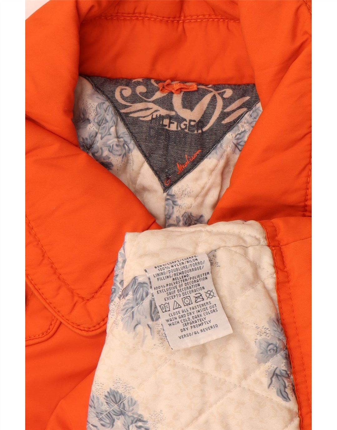 Palton pentru femei Tommy Hilfiger Marea Britanie 14 nailon portocaliu mediu