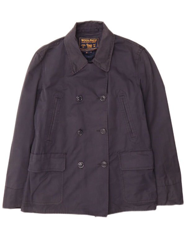 Trench pentru femei Woolrich UK 18 XL Bumbac bleumarin