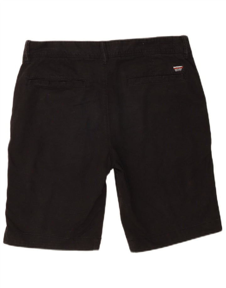 Pantaloni scurți Superdry Slim Chino W30 Bumbac mediu negru
