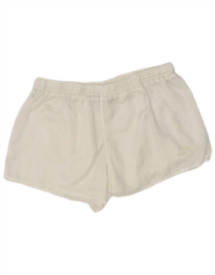 Pantaloni scurți de înot Puma pentru bărbați, mari, alb, din poliamidă