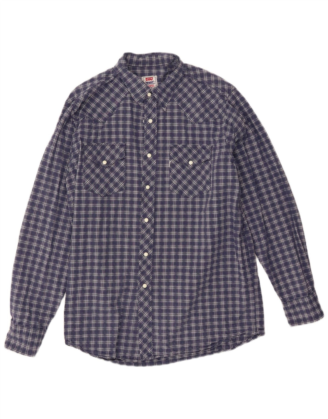 Cămașă pentru bărbați Levi's, mare, albastru bleumarin din bumbac