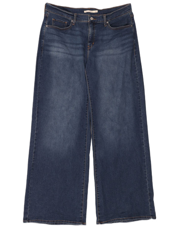 Blugi Levi's pentru femei 318 Shaping Wide Leg US 16 2XL W40 L34 Blue Bumbac