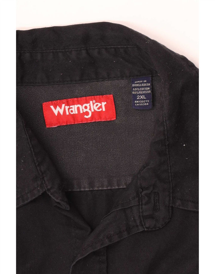 Camasa barbati Wrangler 2XL bumbac negru