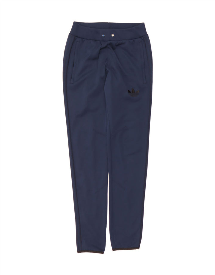 ADIDAS Mens Tracksuit Trousers Small Navy Blue Polyester Vintage Adidas and Second-Hand Adidas from Messina Hembry 