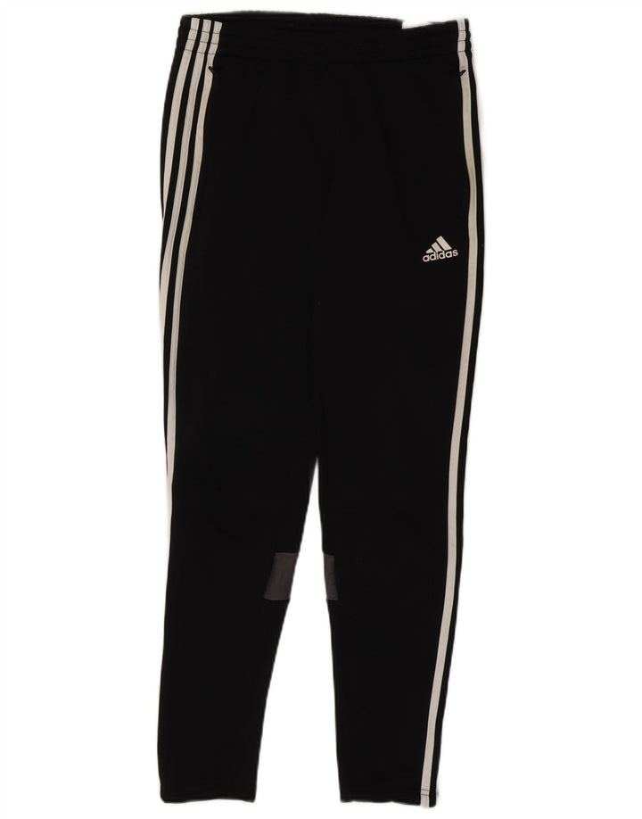 Pantaloni de trening Adidas Climalite pentru bărbați, poliester negru mic