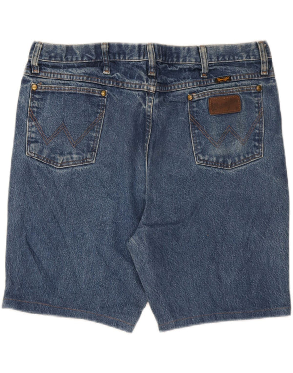 Pantaloni scurți din blugi pentru bărbați Wrangler W38 XL, bumbac albastru
