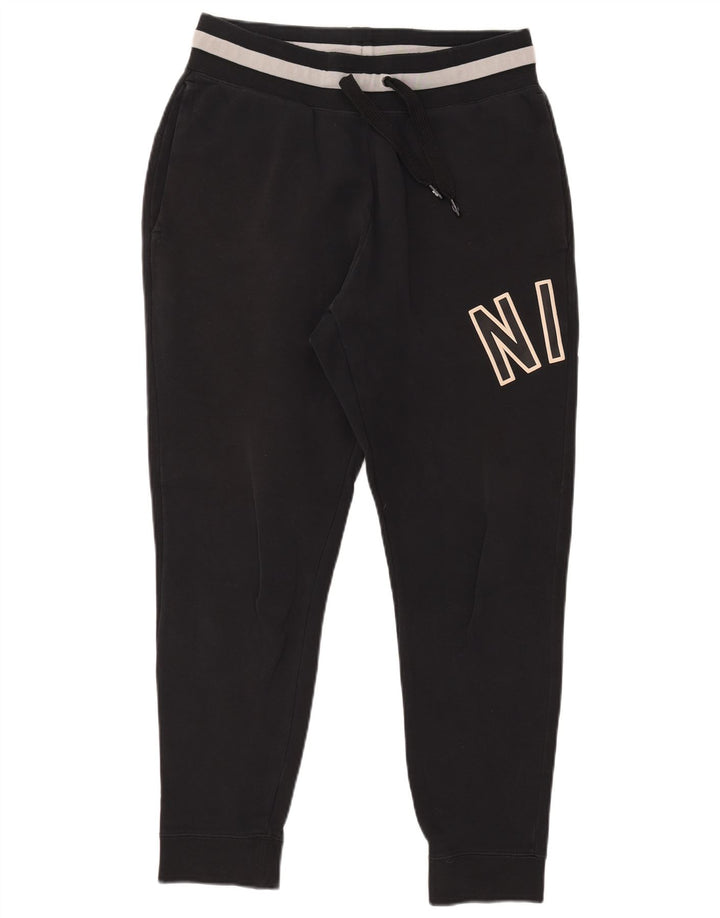 Pantaloni de trening grafic Nike pentru bărbați Pantaloni de jogging, bumbac mediu negru