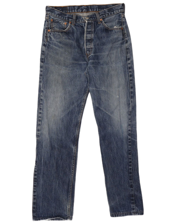 Blugi drepti pentru bărbați Levi's 501 W34 L31 Bumbac albastru