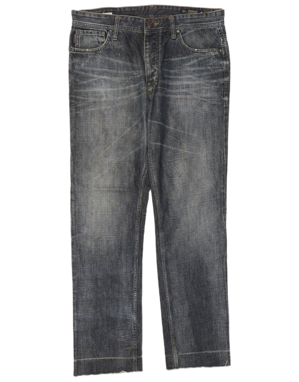 Blugi drepți pentru bărbați Jack & Jones W34 L31 bleumarin