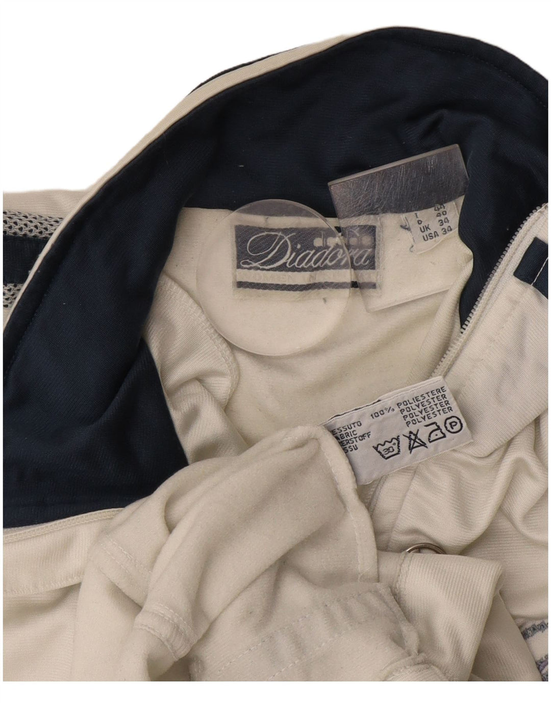 Jachetă de trening pentru bărbați Diadora UK 34, alb, poliester color bloc