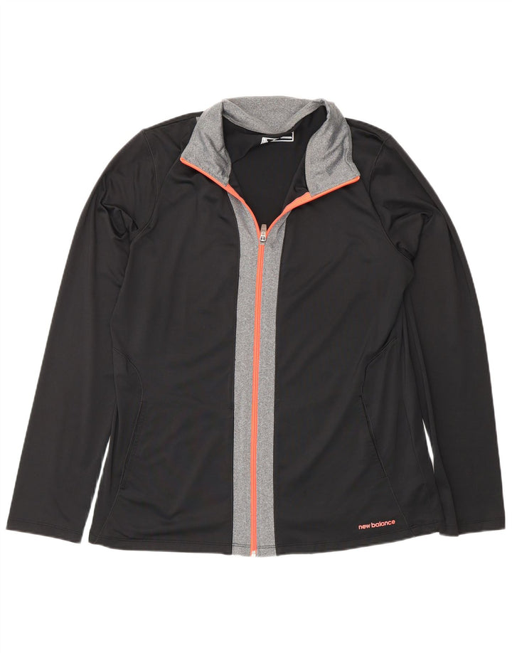 Trening pentru bărbați New Balance Top Jachetă mare, negru, poliester color bloc