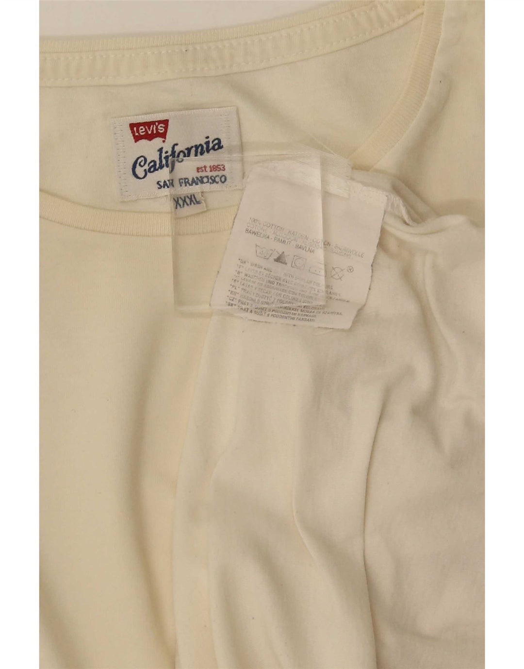 Tricou pentru bărbați Levi's Top 3XL din bumbac alb