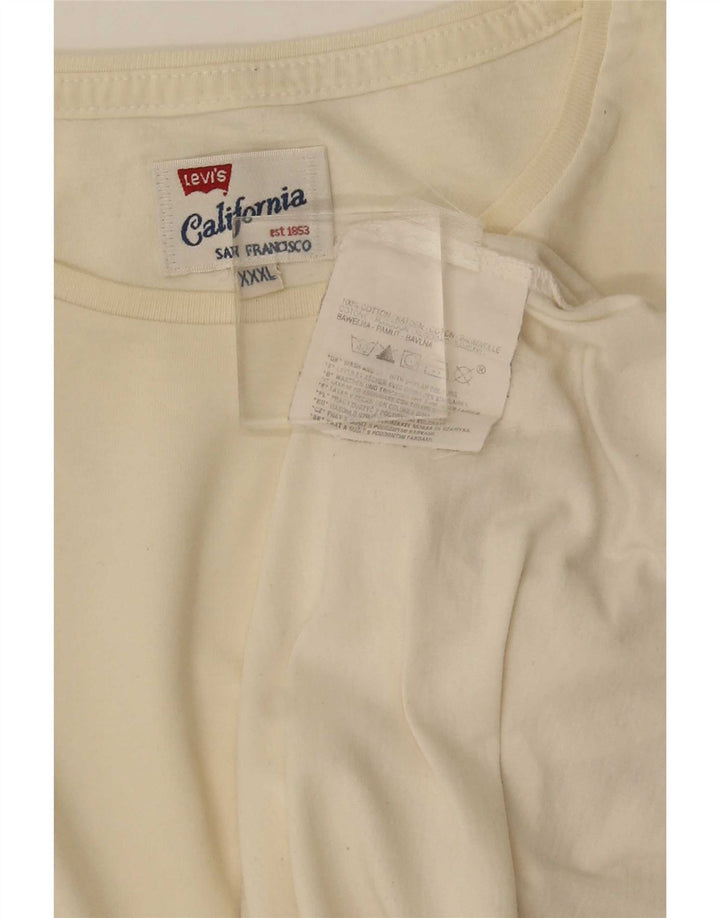 Tricou pentru bărbați Levi's Top 3XL din bumbac alb
