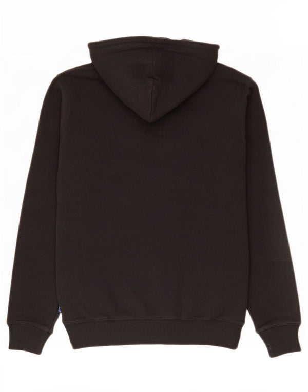 Pulover cu glugă cu grafic Adidas pentru femei UK 14, bumbac mediu negru