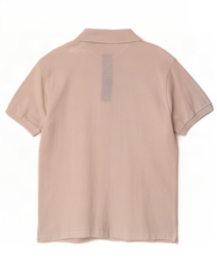 Tricou polo Lacoste pentru bărbați mărimea 5 mare, alb, bumbac
