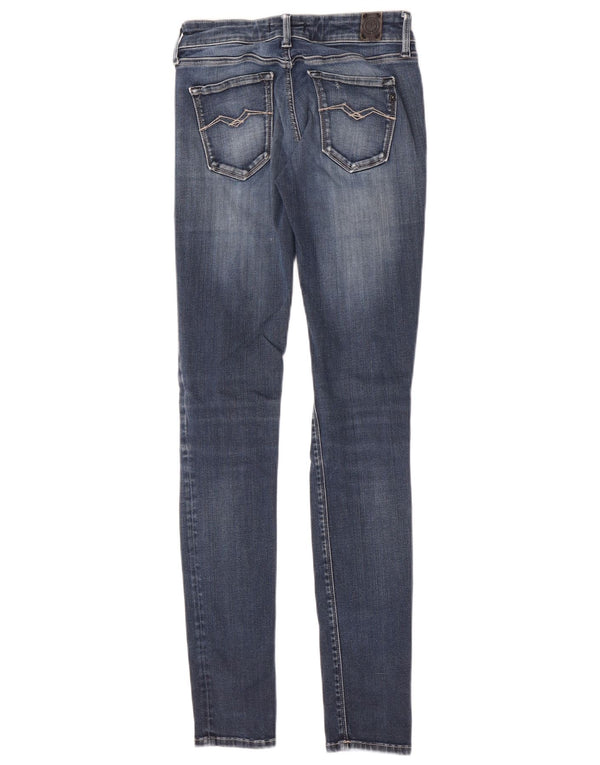Replay blugi skinny distressed pentru femei W26 L32 bumbac albastru