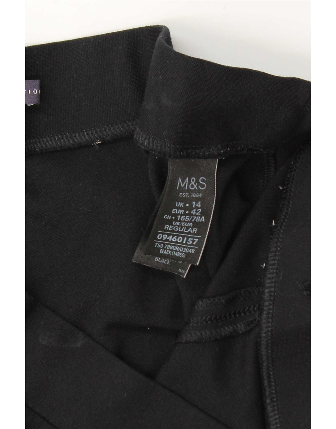 Leggings pentru femei Marks & Spencer UK 14 mare, negru, viscoză