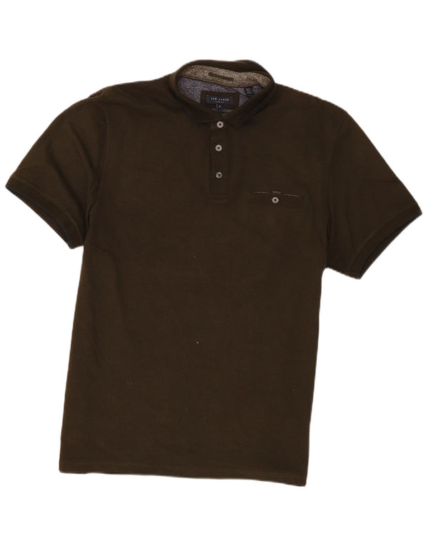 Tricou polo cu mânecă scurtă pentru bărbați Ted Baker Mărimea 5 XL bumbac verde