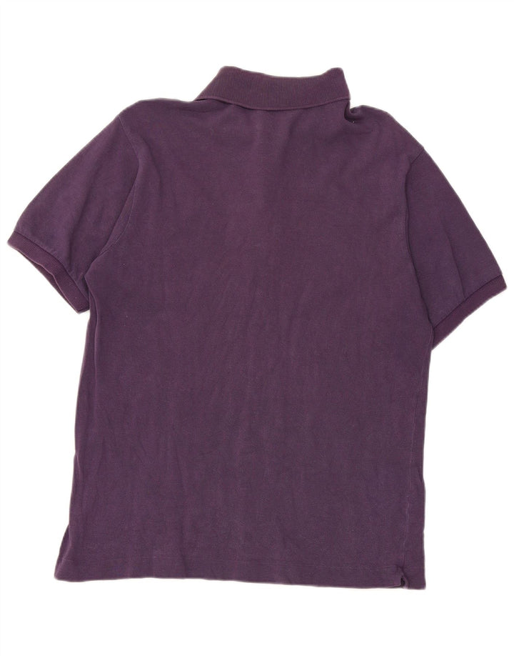 Tricou polo Lacoste pentru bărbați mărimea 4 bumbac violet mediu