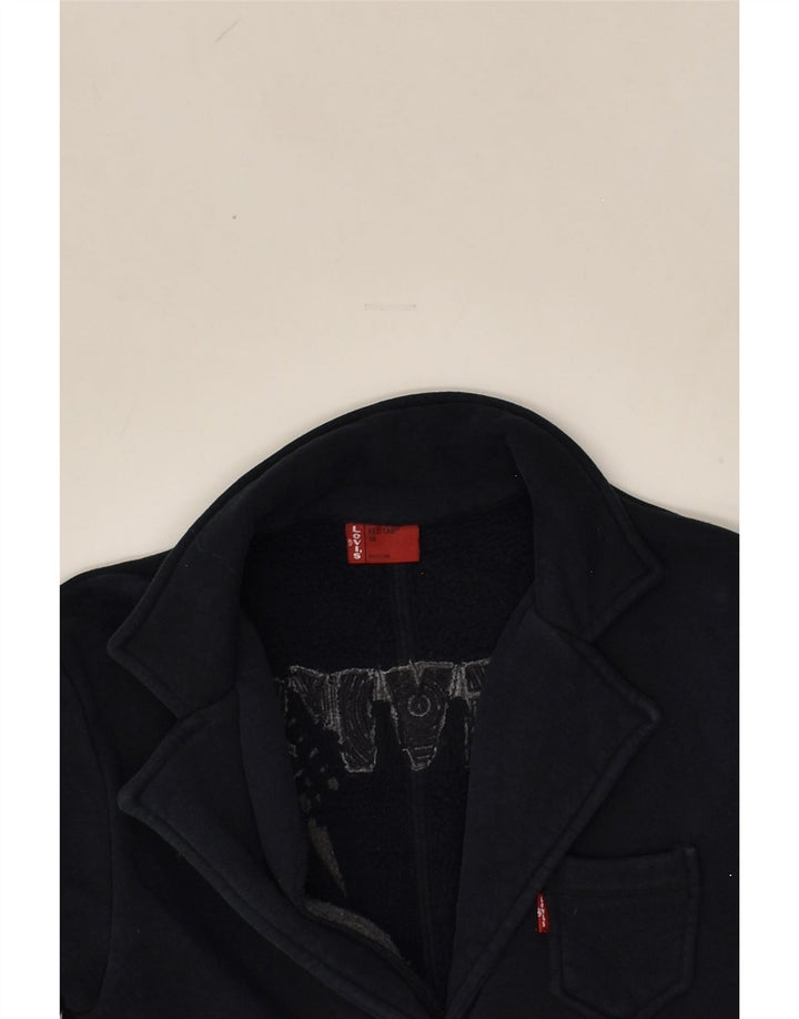 LEVI'S Girls 2 Button Blazer Jacket 13-14 Years Navy Blue Cotton | Vintage Levi's | Thrift | Second-Hand Levi's | Used Clothing | Messina Hembry 