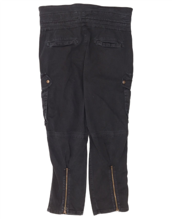Pantaloni tăiați cargo pentru femei Zara Mediu L28 L25 Bumbac bleumarin