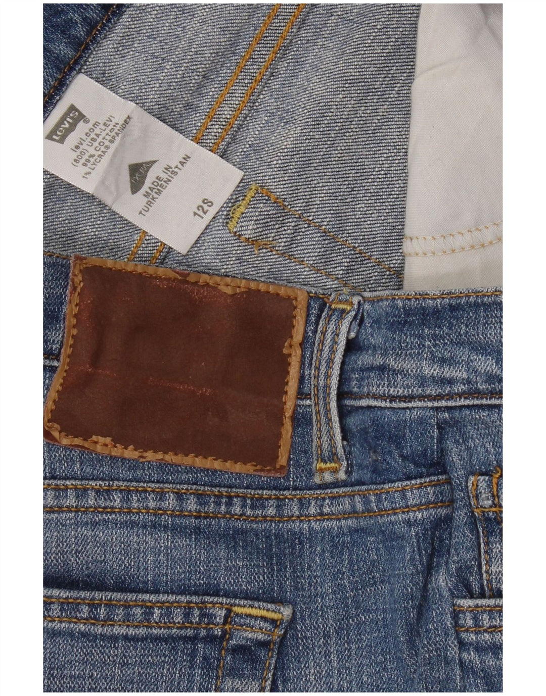 Blugi drepti pentru femei Levi's US 12 Large W30 L29 Blue Bumbac