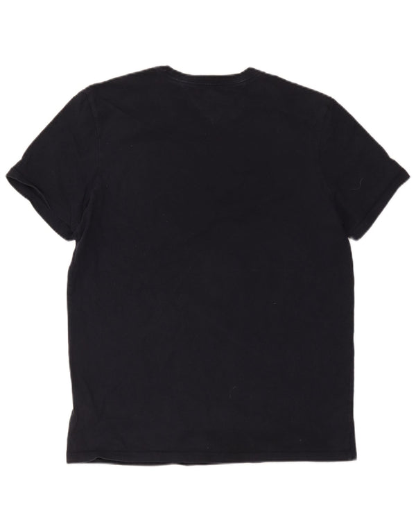 Tricou grafic Tommy Hilfiger pentru bărbați Top mediu din bumbac bleumarin