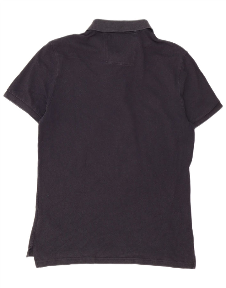 Cămașă polo pentru bărbați Calvin Klein Jeans, bumbac bleumarin mediu