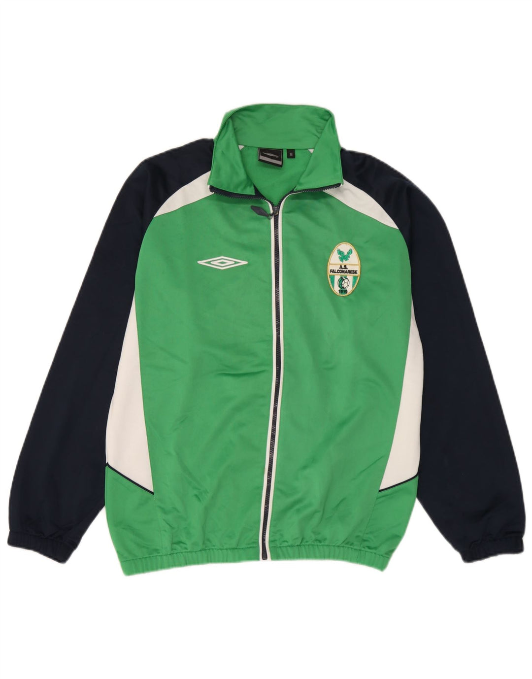 Jachetă de top pentru trening grafic Umbro pentru bărbați, verde mediu, poliester color bloc